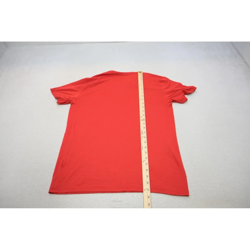 Nike T-Shirt Mens Large Red Cincinnati Reds Mustache Graphic Dri-FIT